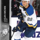 Logan Brown 2021-22 Upper Deck #633 St. Louis Blues Hockey Card