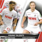 Jan Thielmann, Noah Katterbach 2021-22 Topps Bundesliga #100 FC Koln Soccer Card Jan Thielmann, Noah Katterbach 2021-22 Topps Bundesliga #100 FC Koln Soccer Card