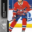 Josh Anderson 2021-22 Upper Deck #95 Montreal Canadiens Hockey Card