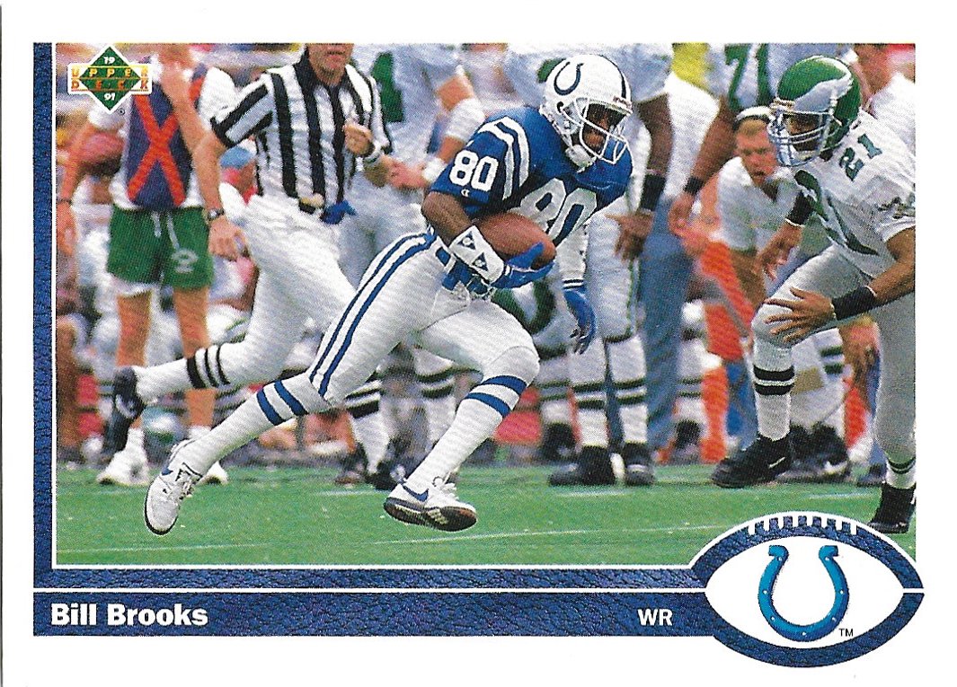 Bill Brooks 1991 Upper Deck #159 Indianapolis Colts Football Card