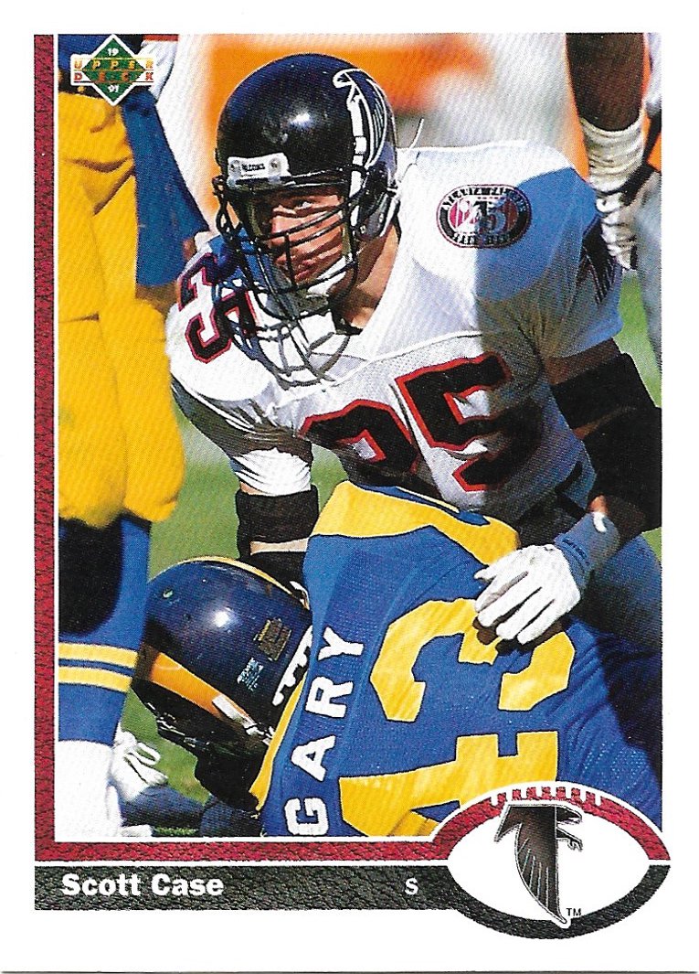 Scott Case 1991 Upper Deck #38 Atlanta Falcons Football Card