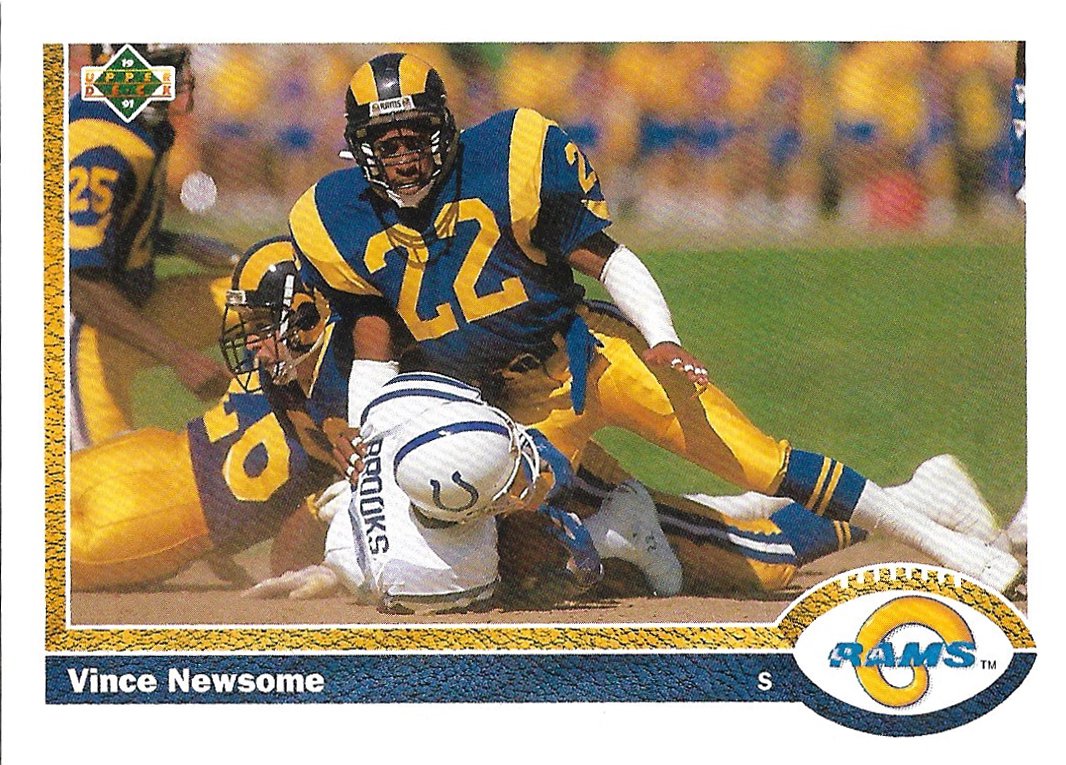 Vince Newsome 1991 Upper Deck #239 Los Angeles Rams Football Card