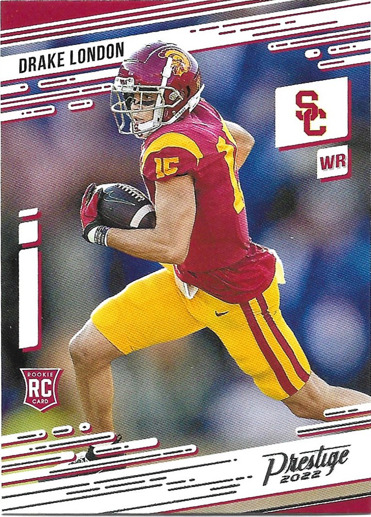 Drake London 2022 Panini Chronicles Draft Picks Prestige Rookie 11 USC