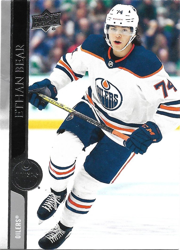 Ethan Bear 2020-21 Upper Deck #324 Edmonton Oilers Hockey Card