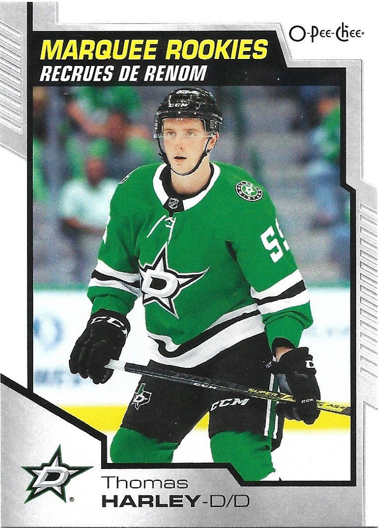 Thomas Harley 2020-21 Upper Deck O-Pee-Chee Update Marquee Rookie #614 Dallas Stars Hockey Card