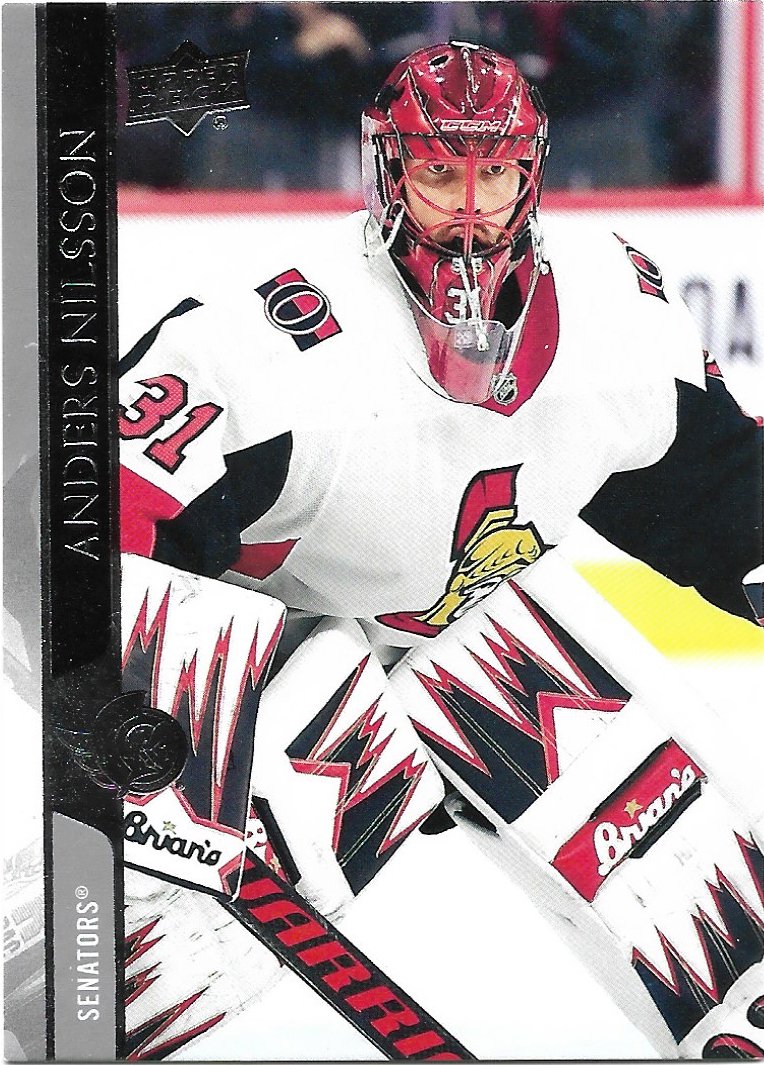Anders Nilsson 2020-21 Upper Deck #381 Ottawa Senators Hockey Card