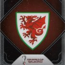 Wales Team Badge 2022 Panini Prizm World Cup Qatar #32 Soccer Card