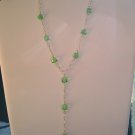 Peridot Y Necklace