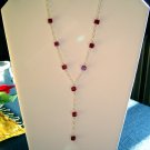 Siam Y Necklace