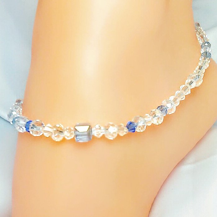 Carolina Blues Anklet
