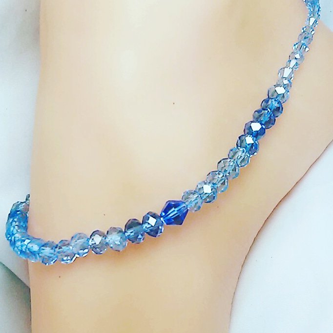 Cascade Bella Blue Single Anklet
