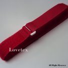 LOVETEX Brand 2.5cm x 70cm Bright Red Hook and Loop Cinch Straps 10pcs
