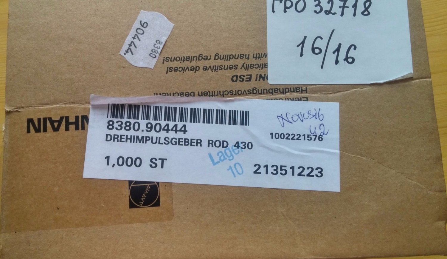 NEW! HEIDENHAIN ROD 430 4000 27S12-03 376834-83 Rotary Encoder SIG ...