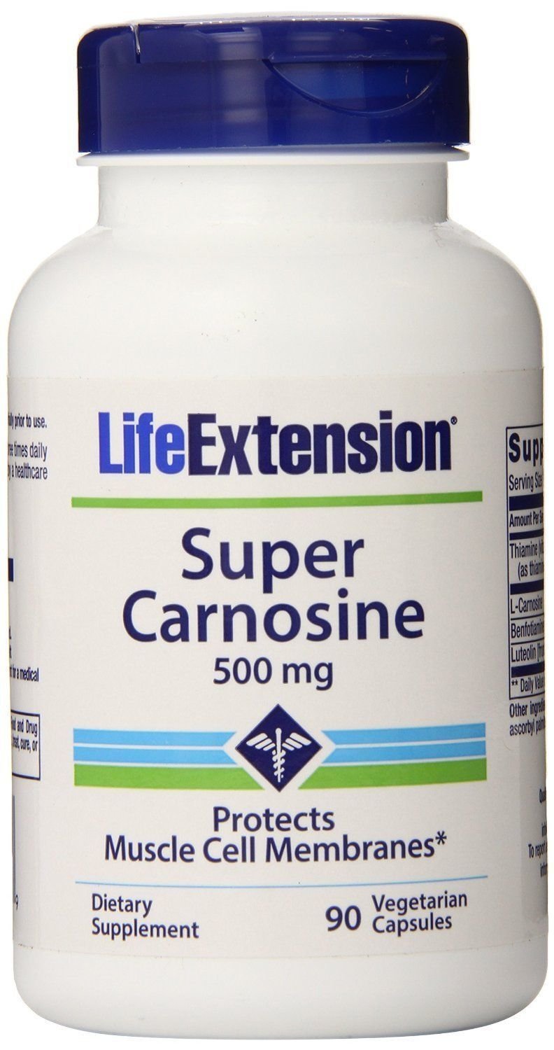 Life Extension Super Carnosine 500 Mg X 90 Capsules