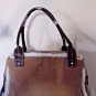 FERGI Handbag faux suede & Wool of sheep Color Camel **IN EXCELLENT CONDITION**