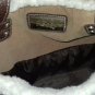 FERGI Handbag faux suede & Wool of sheep Color Camel **IN EXCELLENT CONDITION**