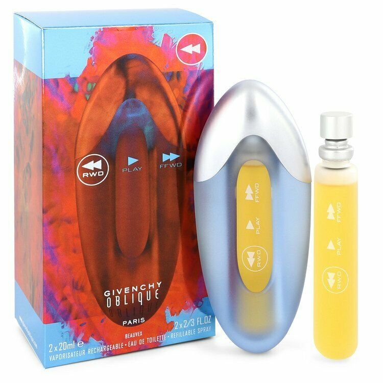 OBLIQUE RWD by Givenchy Two Eau De Toilette Spray Refills 2/3 oz