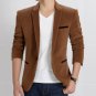 Solid Color Slim Fit Causal Men Single Button Blazers Traje De Hombre