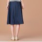 2017 Summer Elastic Waist Women Loose Denim Jeans A-line Skirts
