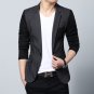 Plus Size Patchwork Contrast Casual Suit Blaser Masculino Men Jacket Blazer
