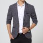 Solid Color Single Button Slim Fit Casual Men Blazers Fashion Coat Jacket