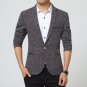 Solid Color Single Button Slim Fit Casual Men Blazers Fashion Coat Jacket
