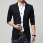 Men's Casual Suit Jacket Splice Slim Fit Mens Two Button Blazers