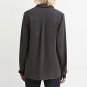 Women Long Sleeve OL Career Blouse Slim Single Breasted Buttons Shirts Tops