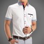 Slim Fit Men Casual Shirt Short Sleeve Summer Camisa Social chemise homme