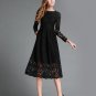 2017 Summer Women Hollow Out Elegant White Lace Casual Dress Ladies Vestidos