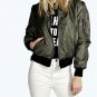2017 Slim Fit Women Fashion Long Sleeve Patchwork Zipper Jacket Coat