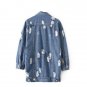 Spring Autumn Winter Women Wear Single Breasted Holes Long Jeans Coats and Jackets