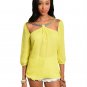 Ladies Lime Green Embellished Top-Size SMALL