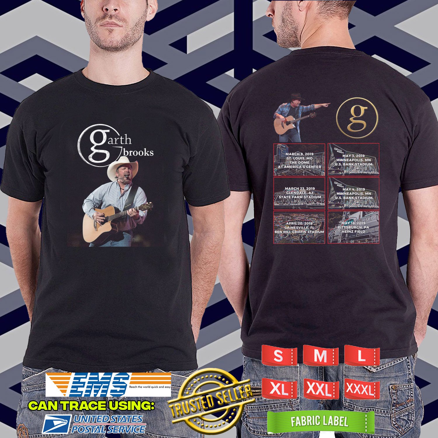 garth brooks stadium tour shirt