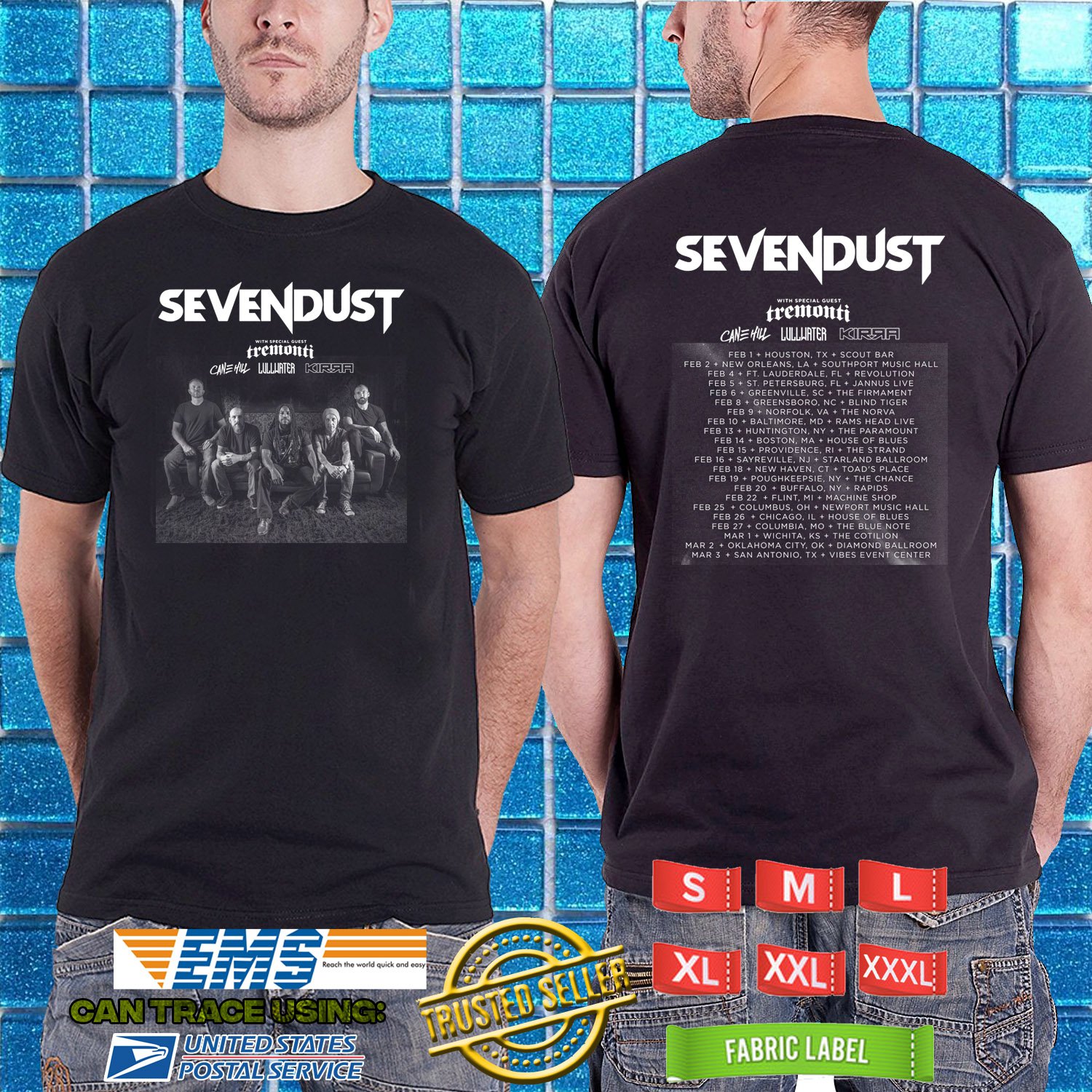 sevendust tour tshirts