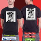 2023 LIVE COREY TAYLOR EUROPE TOUR BLACK TSHIRT W DATES CODE RDF01
