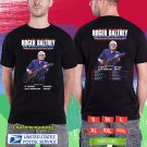 ROGER DALTREY SOLO TOUR 2024.ROGER DALTREY  TOUR.BLACK TSHIRT UNISEX CODE RDF01