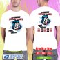 STRAY CATS SUMMER TOUR 2024.STRAY CATS TOUR.WHITE TSHIRT UNISEX CODE RDF01