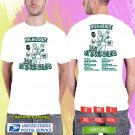 NICK LOWE AND LOS STRAITJACKETS U.KINGDOM TOUR 2024. NICK LOWE TOUR. WHITE TSHIRT UNISEX CODE RDF01