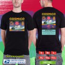 COSMICO MUSIC IS LOVE FESTIVAL 2025. COSMICO FESTIVAL. BLACK TSHIRT UNISEX RDF01