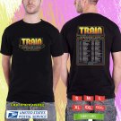 TRAIN THE DROPS OF JUPITER 25YEARS IN ATMOSPHERE TOUR 2026. TRAIN. BLACK TSHIRT UNISEX RDF01