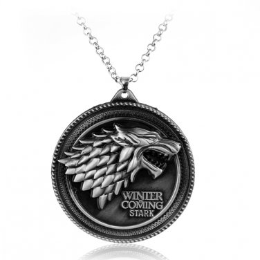Game OF Thrones Pendant Necklace House Stark Winter