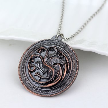 Game OF Thrones Pendant Dragon Necklace House Targaryen Daenerys Jhon Snow