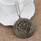 Game OF Thrones Pendant Dragon Necklace House Targaryen Daenerys Jhon Snow