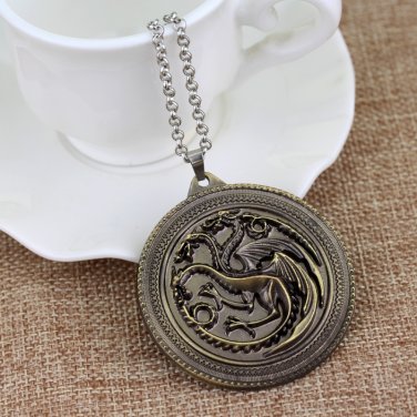Game OF Thrones Pendant Dragon Necklace House Targaryen Daenerys Jhon Snow