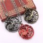 Game OF Thrones Pendant Dragon Necklace House Targaryen Daenerys Jhon Snow