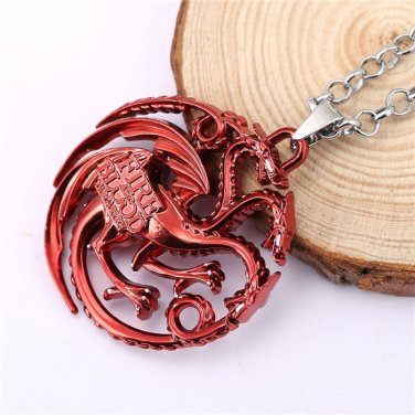 Game OF Thrones Pendant Dragon Necklace House Targaryen Daenerys Jhon Snow