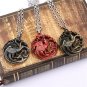 Game OF Thrones Pendant Dragon Necklace House Targaryen Daenerys Jhon Snow