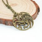Game OF Thrones Pendant Dragon Necklace House Targaryen Daenerys Jhon Snow