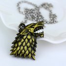 Game OF Thrones Pendant Necklace House Stark Winter